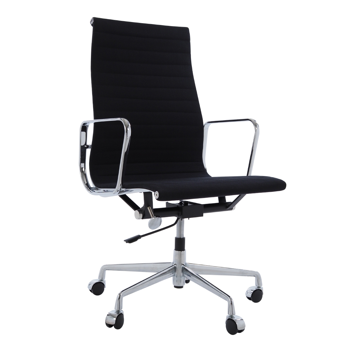 Charles Eames style, Chaise de bureau EA119 Hopsack noir