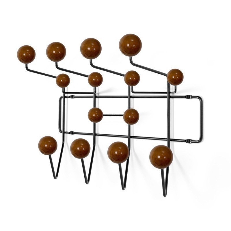 Charles Eames style, Cintre Accrocher tout noyer